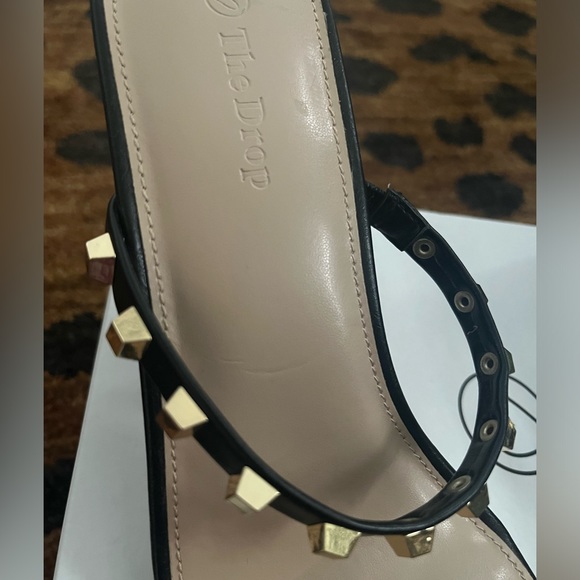 Amazon The Drop Avery Square Toe Two Strap High Heeled Sandal Size 9.5 - Picture 13 of 14